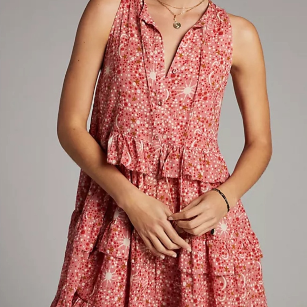 Carolina K Carmen Ruffle Mini Dress - Size Small